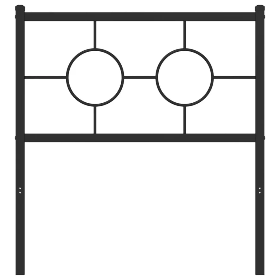 Tête de lit de remplacement métal noir 80 cm - 3