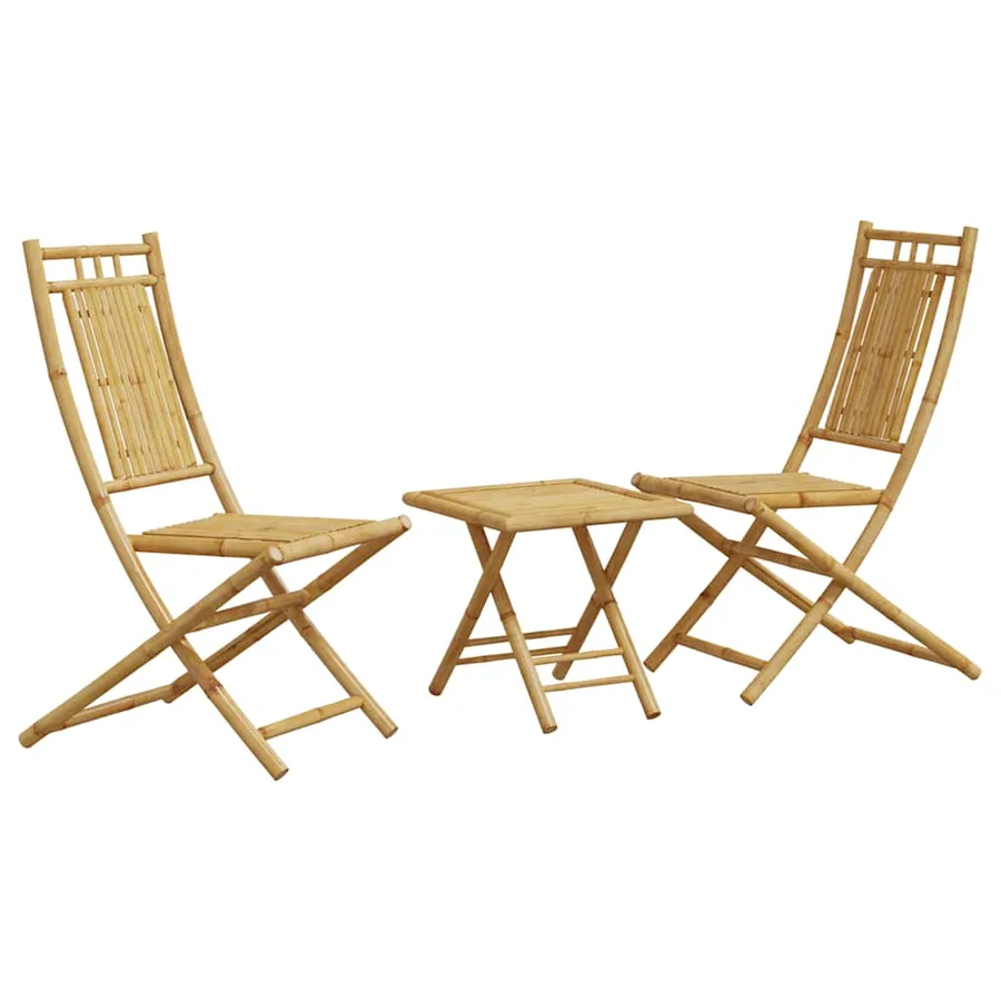 Ensemble de bistro 3 pcs bambou - 2