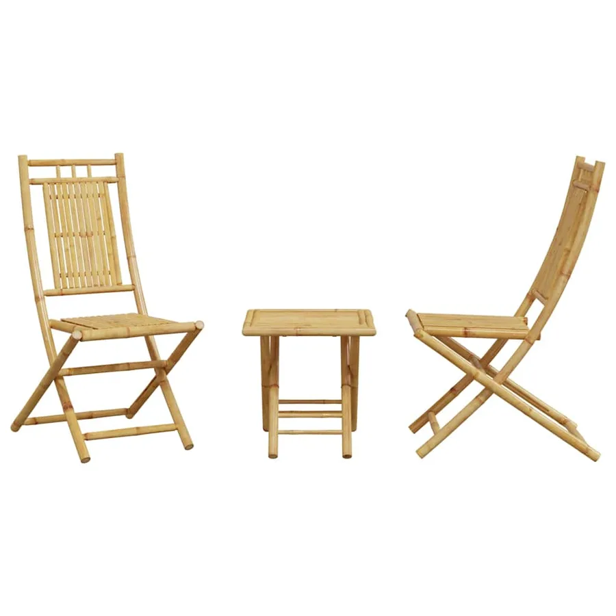 Ensemble de bistro 3 pcs bambou - 4