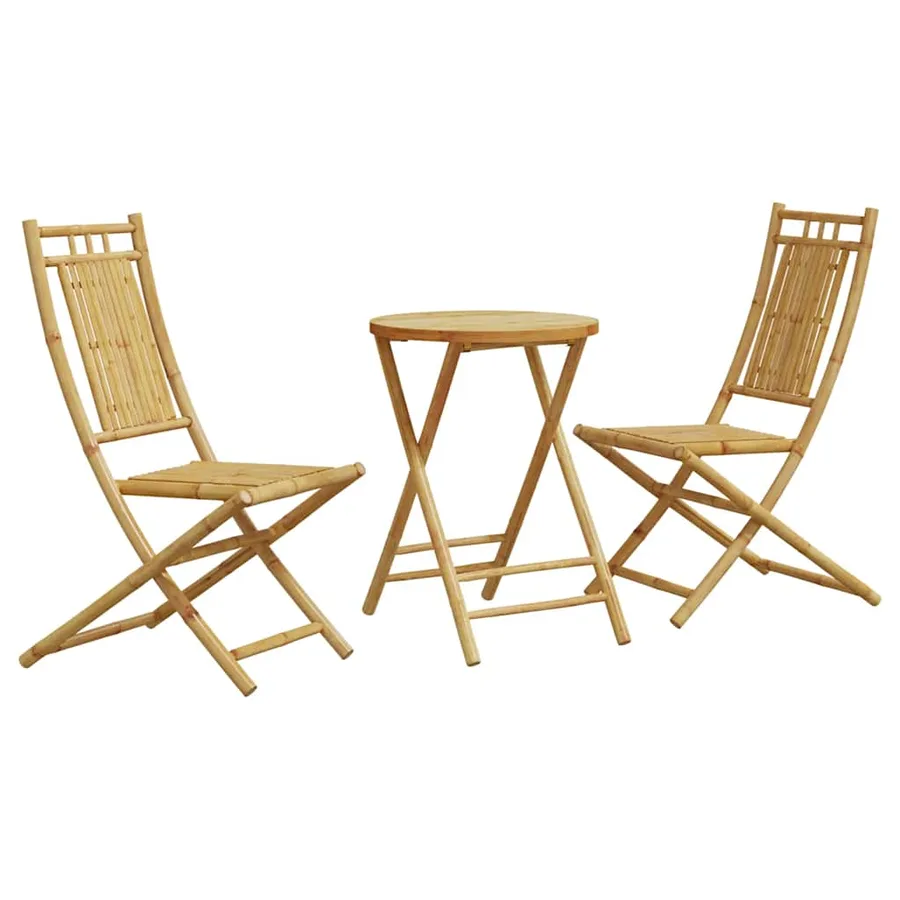 Ensemble de bistro 3 pcs bambou - 2