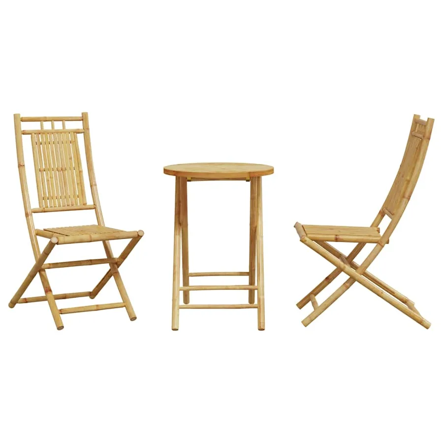 Ensemble de bistro 3 pcs bambou - 4