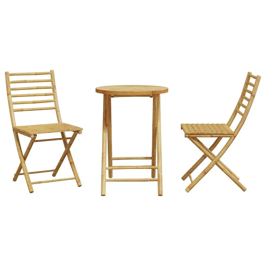 Ensemble de bistro 3 pcs bambou - 4