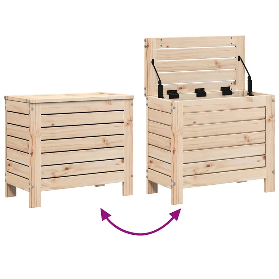 Salon de jardin 11 pcs bois de pin massif - 12