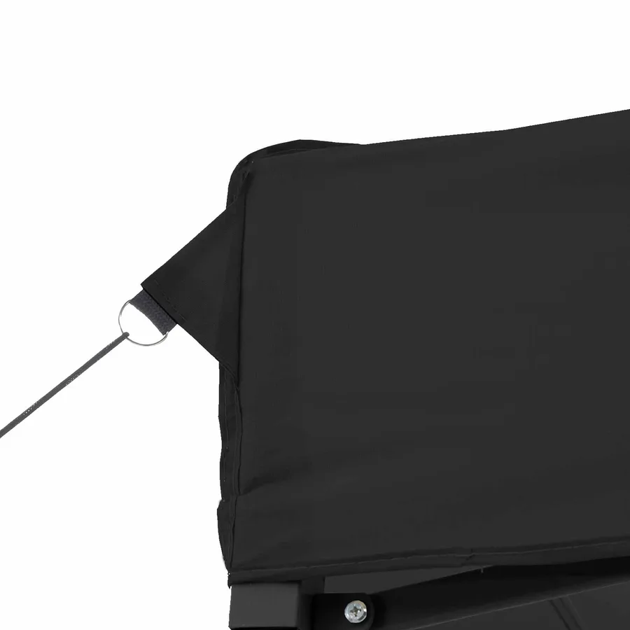 Tente de réception pliable escamotable noir 440x292x315 cm - 6