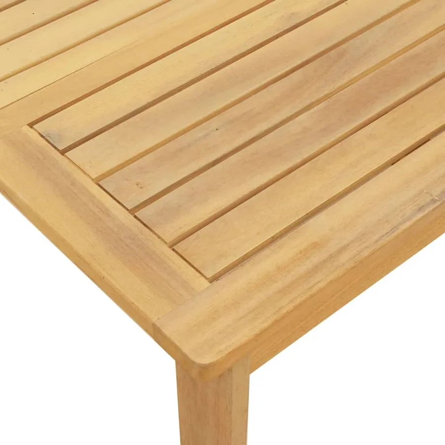 Table de jardin 100x60x30 cm bois d'acacia solide - 6