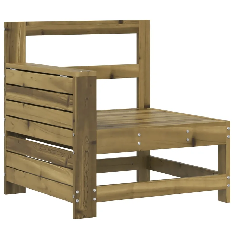 Salon de jardin 5 pcs bois de pin imprégné - 4