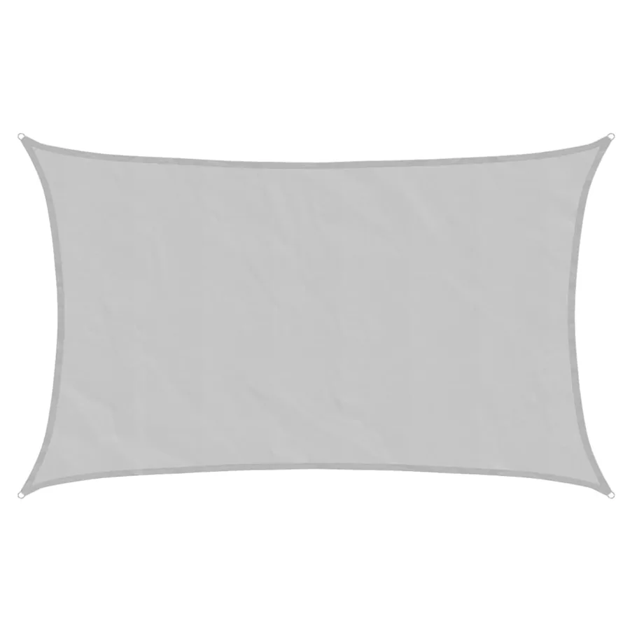 Voile d'ombrage gris clair 8x5 m 100% polyester oxford - 2
