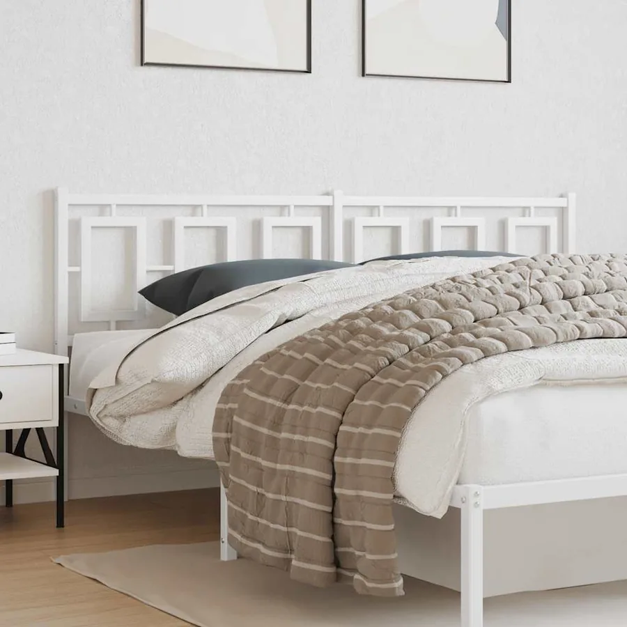 Tête de lit de remplacement métal blanc 180 cm