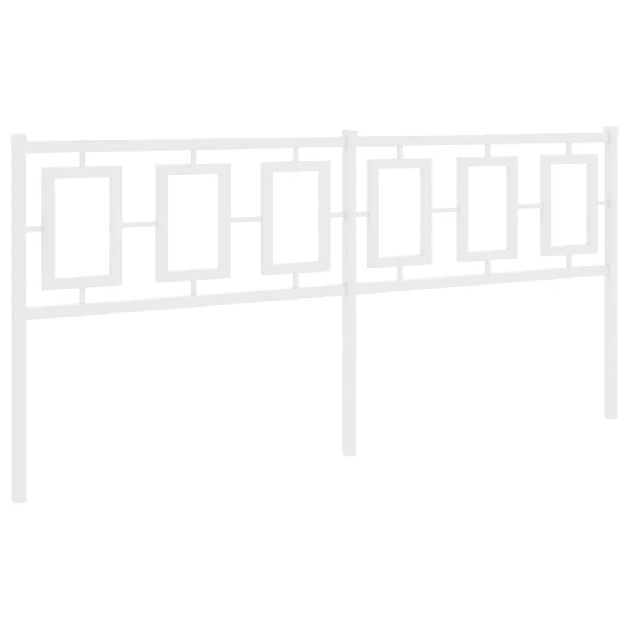 Tête de lit de remplacement métal blanc 180 cm - 5