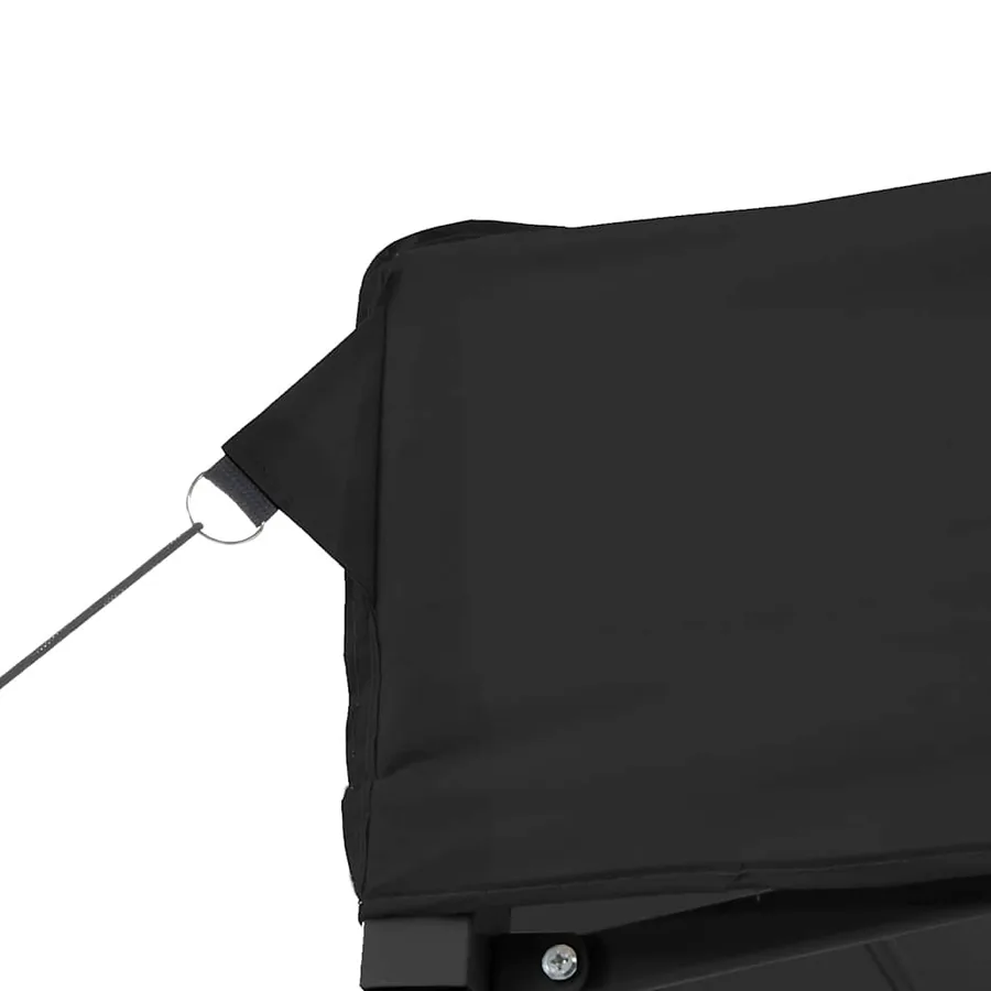 Tente de réception pliable escamotable 4 parois latérales noir - 6