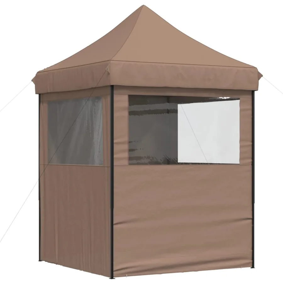 Tente de réception pliable escamotable avec 4 parois latérales - 4