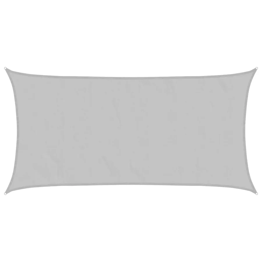 Voile d'ombrage gris clair 4x2 m 100% polyester oxford - 2