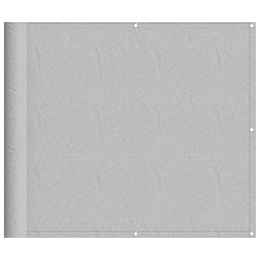 Écran de balcon gris clair 90x700 cm 100% polyester oxford - 2