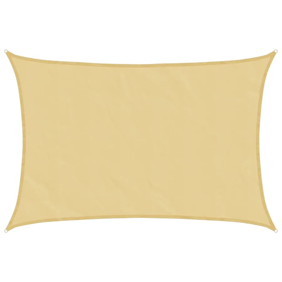 Voile d'ombrage sable 5x3,5 m 100 % polyester oxford - 2