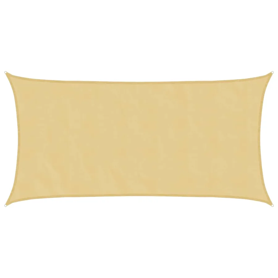 Voile d'ombrage sable 4,5x2,5 m 100 % polyester oxford - 2