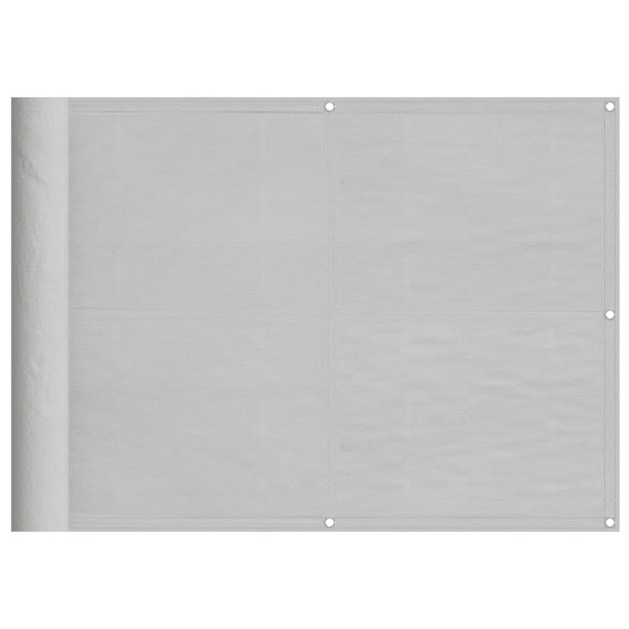 Écran de balcon gris clair 75x800 cm 100% polyester oxford - 2
