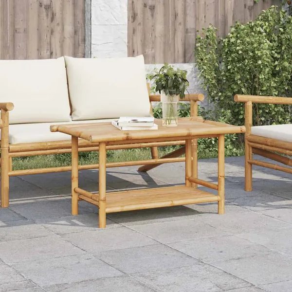 Table basse 90x50x45 cm bambou