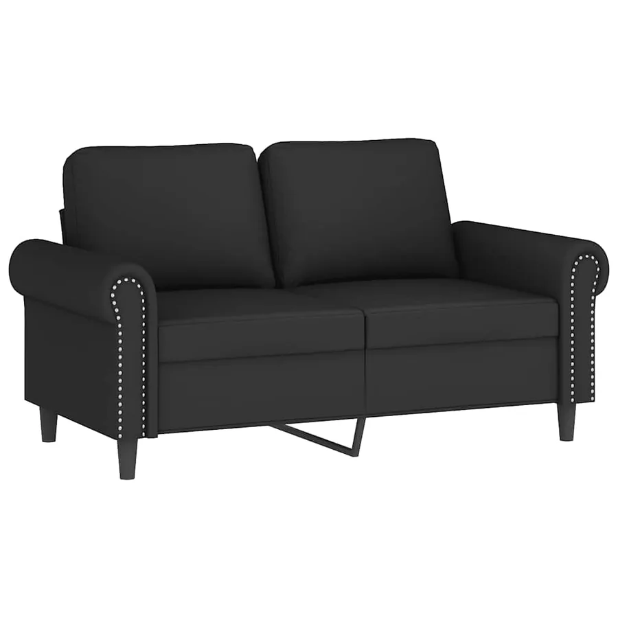 Ensemble de canapés 4 pcs avec coussins noir velours - 4