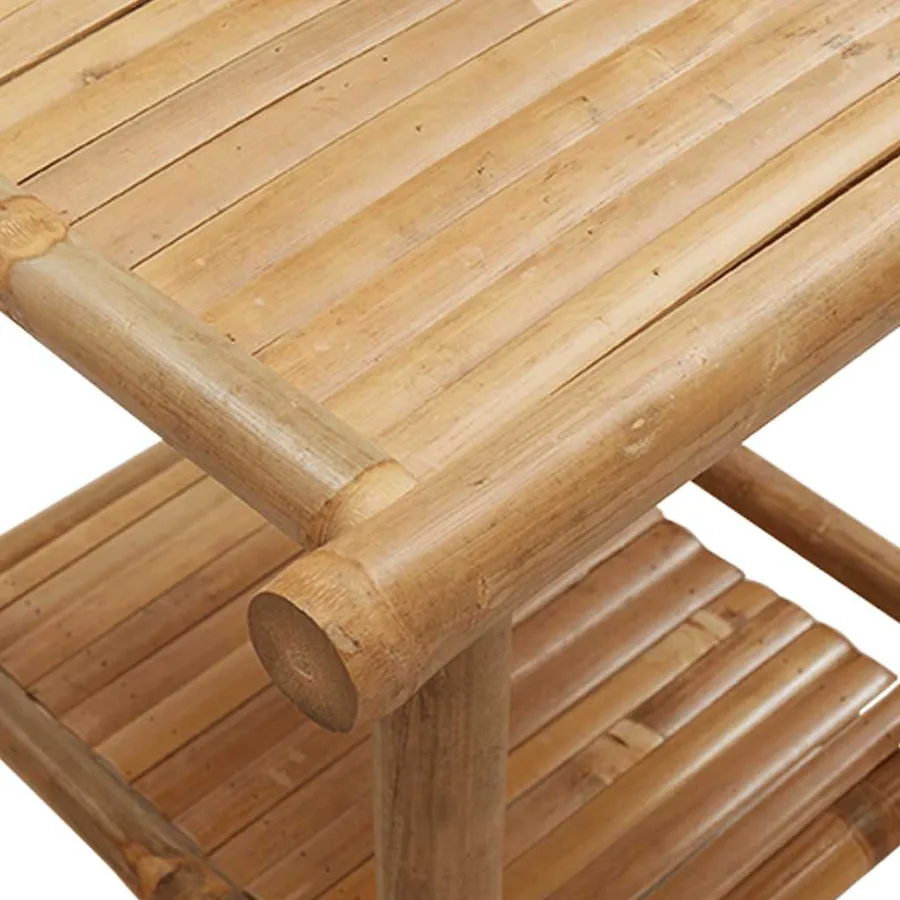 Table basse 45x45x45 cm bambou - 7