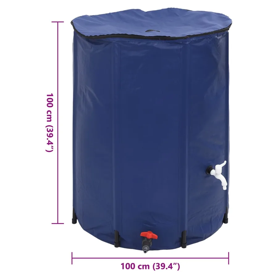 Réservoir d'eau avec robinet pliable 750 L PVC - 11