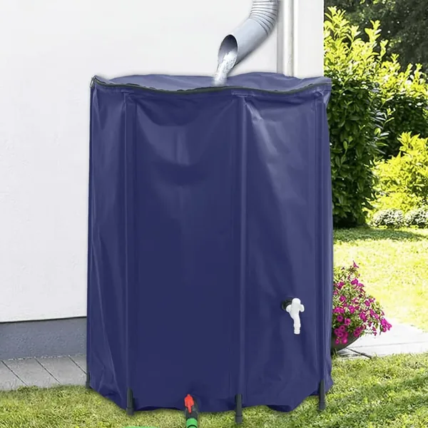 Réservoir d'eau avec robinet pliable 1350 L PVC