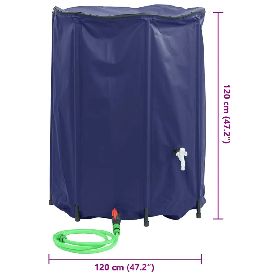 Réservoir d'eau avec robinet pliable 1350 L PVC - 10