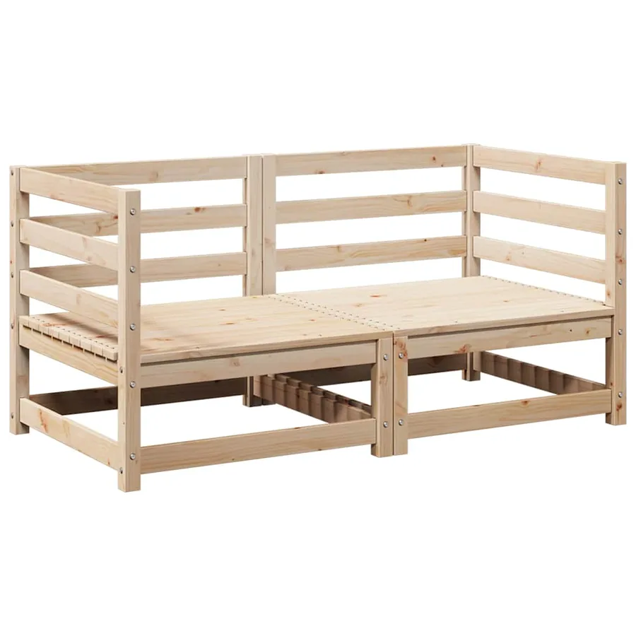 Salon de jardin 2 pcs bois de pin massif - 2