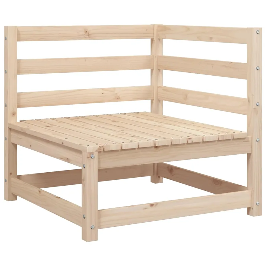 Salon de jardin 2 pcs bois de pin massif - 4