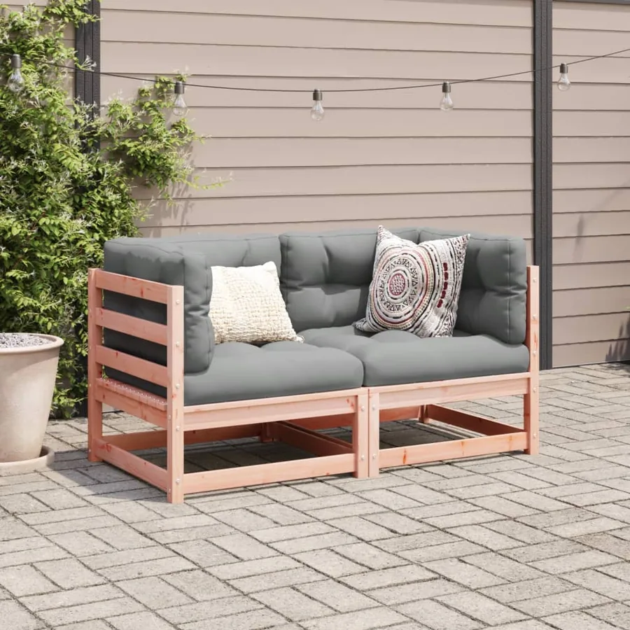 Salon de jardin 2 pcs bois massif sapin de douglas - 3