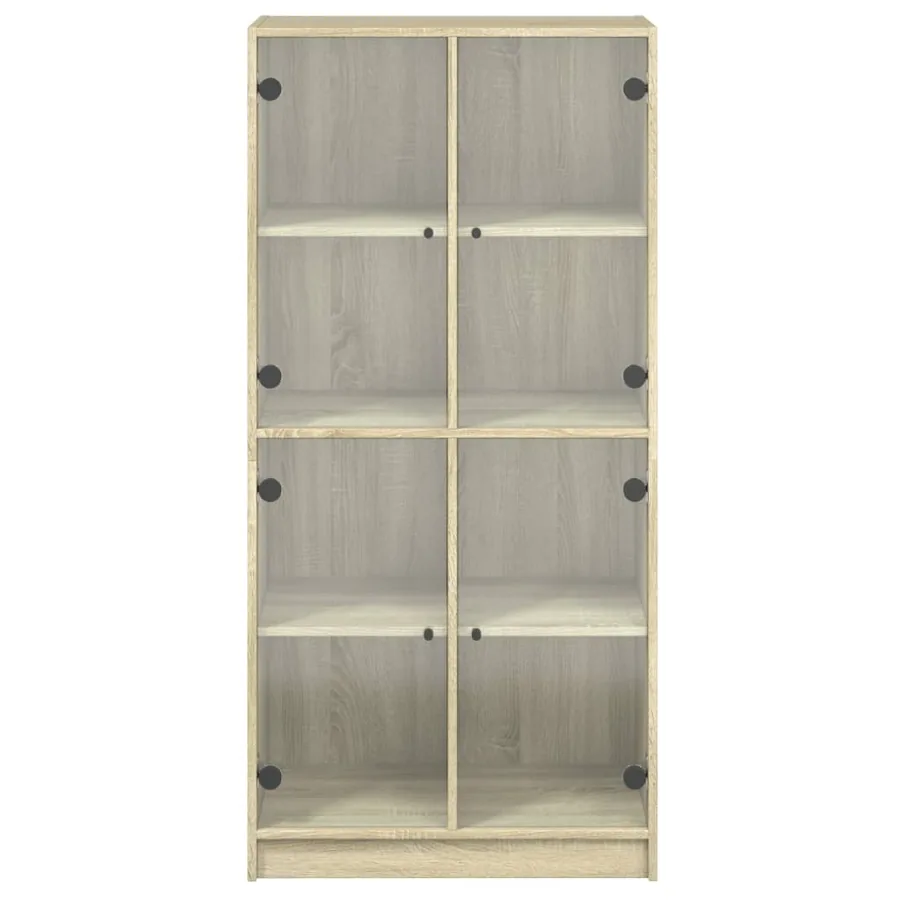 Buffet haut avec portes chêne sonoma bois d'ingénierie - 7