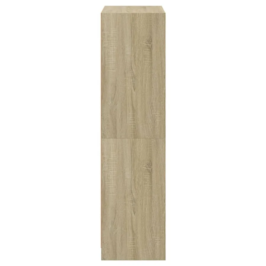 Buffet haut avec portes chêne sonoma bois d'ingénierie - 8