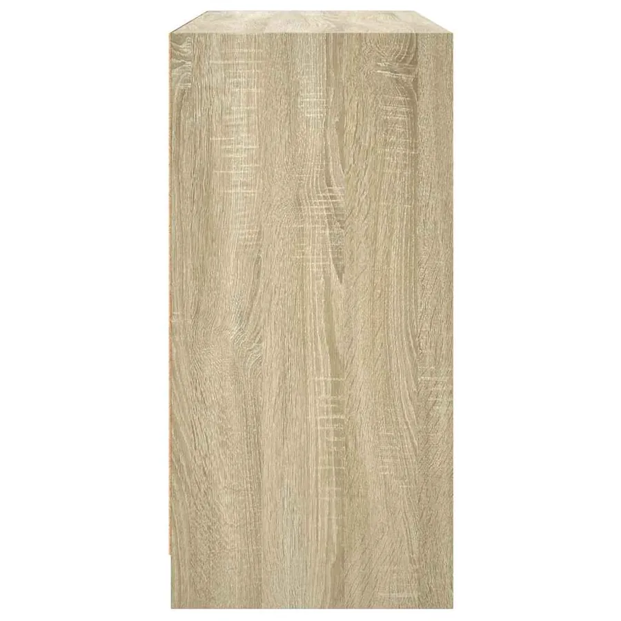 Buffet chêne sonoma 102x37x75,5 cm bois d'ingénierie - 7