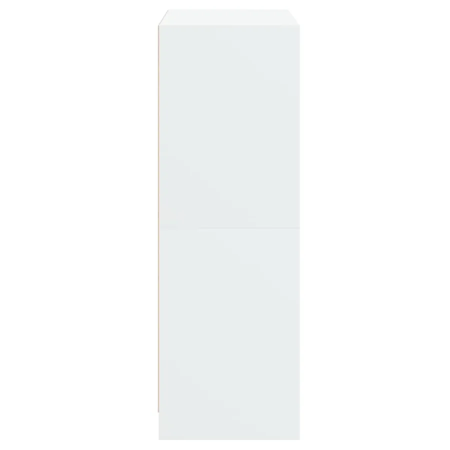 Buffet haut avec portes blanc 68x37x109 cm bois d'ingénierie - 8