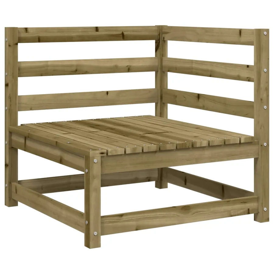 Salon de jardin 7 pcs bois de pin imprégné - 4