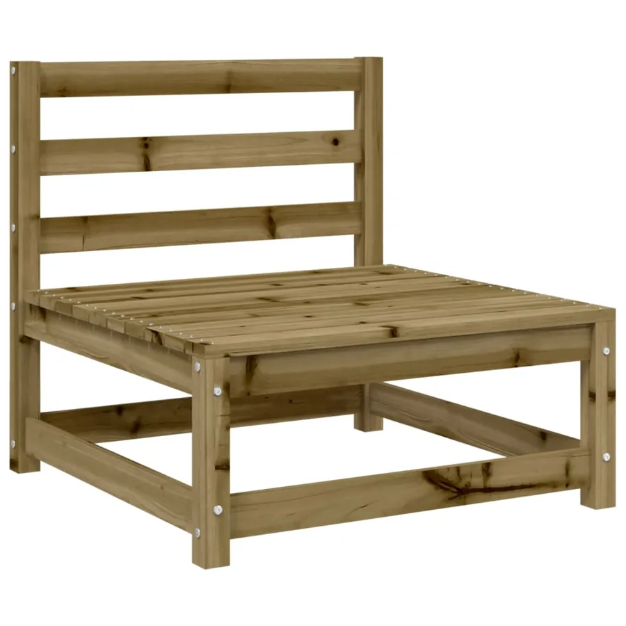 Salon de jardin 7 pcs bois de pin imprégné - 5