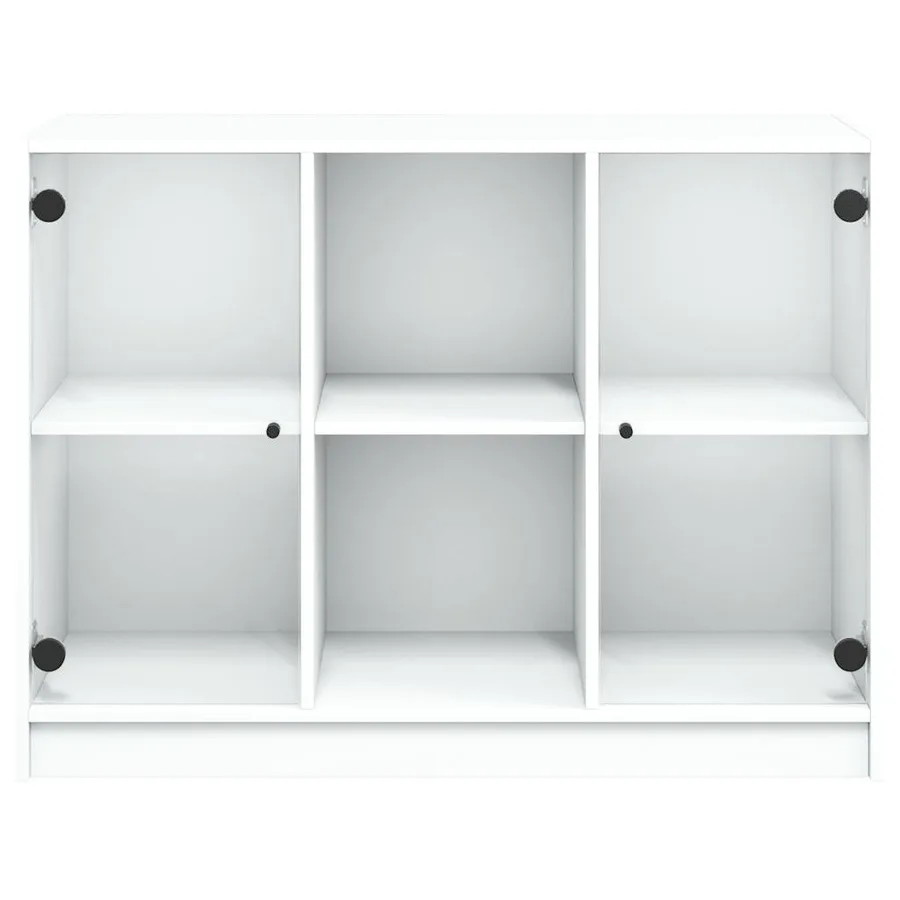 Buffet blanc 102x37x75,5 cm bois d'ingénierie - 6