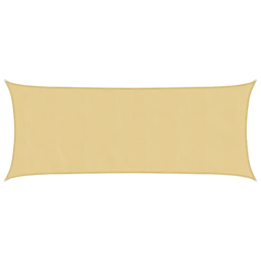 Voile d'ombrage sable 4,5x2 m 100 % polyester oxford - 2