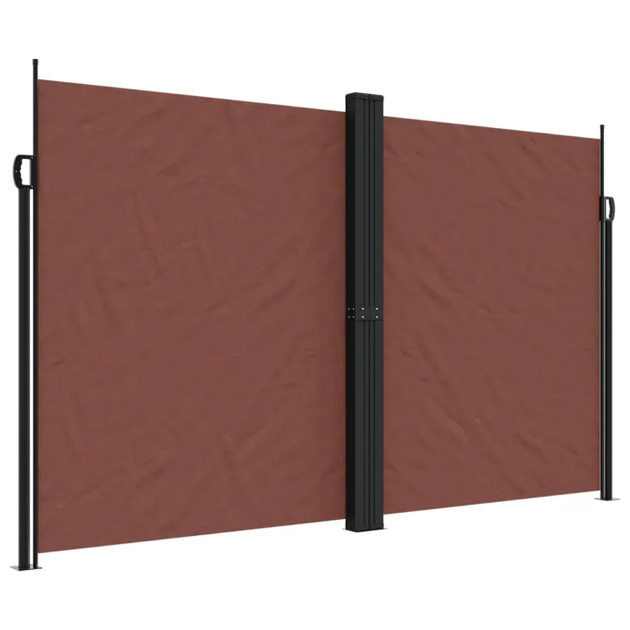 Auvent latéral rétractable Marron 200x1200 cm - 2