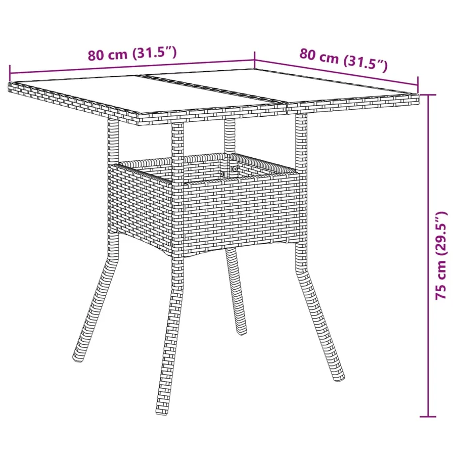 Ensemble à manger de jardin et coussins 5 pcs gris rotin acacia - 9