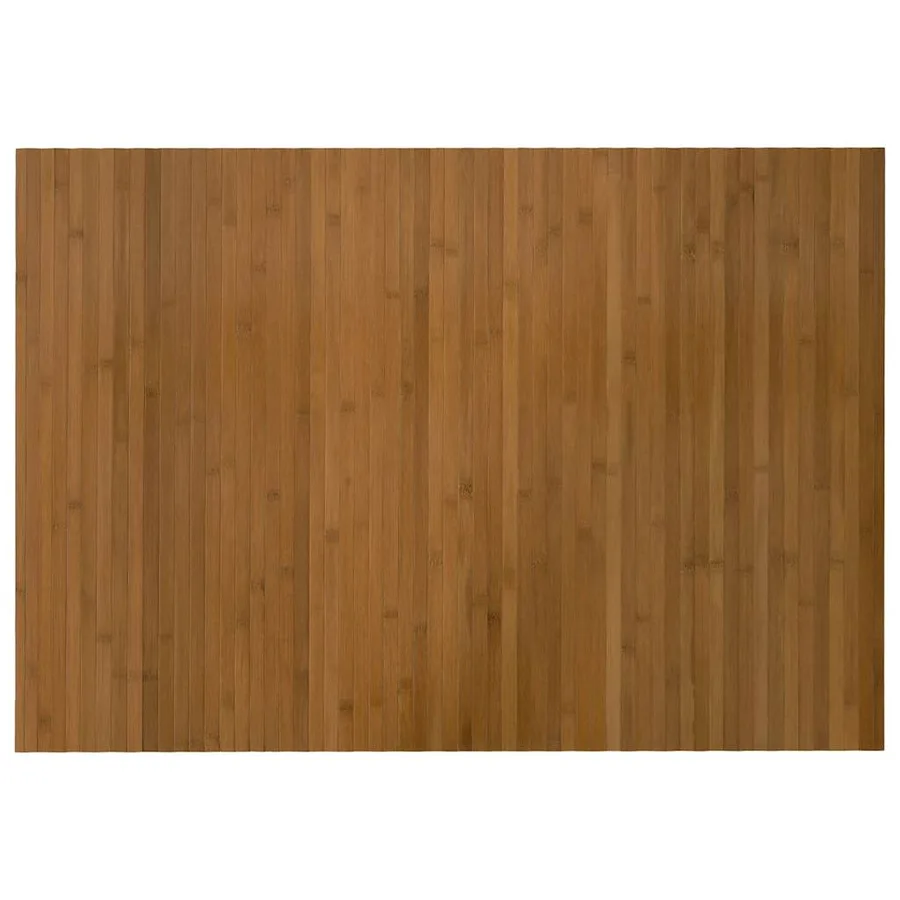 Tapis rectangulaire marron 70x100 cm bambou - 2
