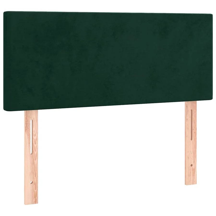 Sommier à lattes de lit avec matelas LED vert foncé 120x190 cm - 8