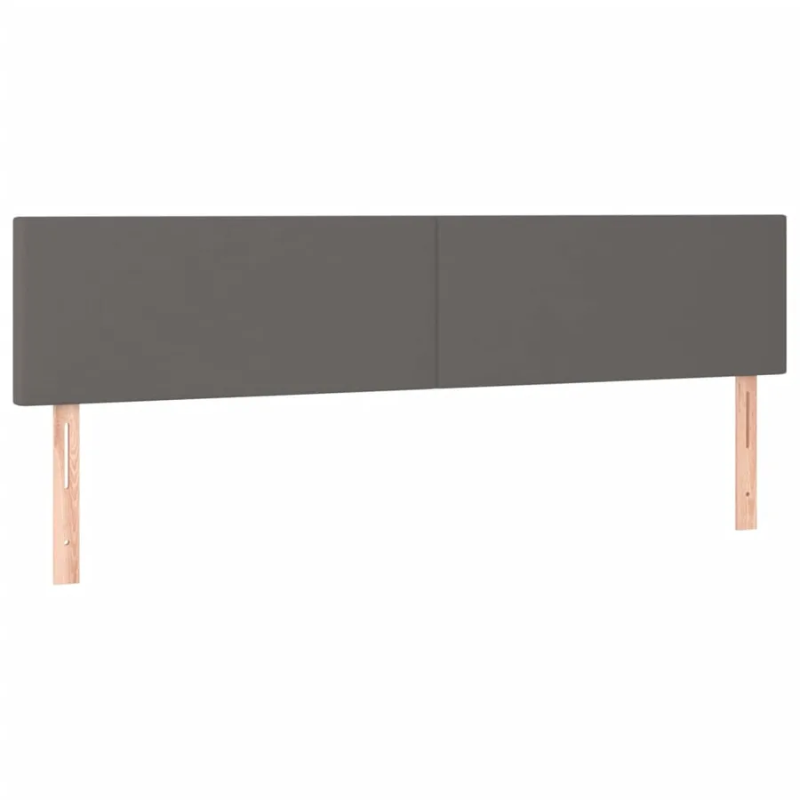 Cadre de lit sans matelas gris 120x190 cm similicuir - 8