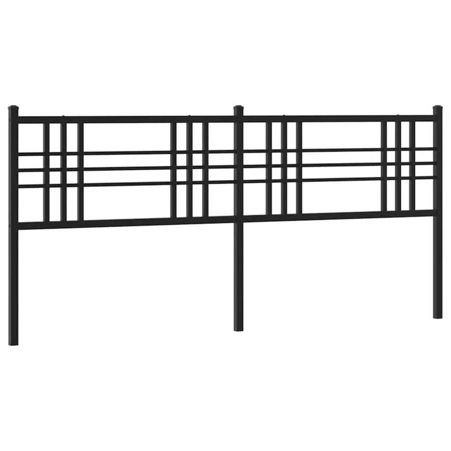 Tête de lit de remplacement métal noir 193 cm - 2