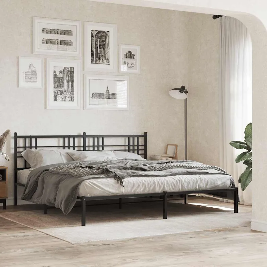 Tête de lit de remplacement métal noir 193 cm - 3
