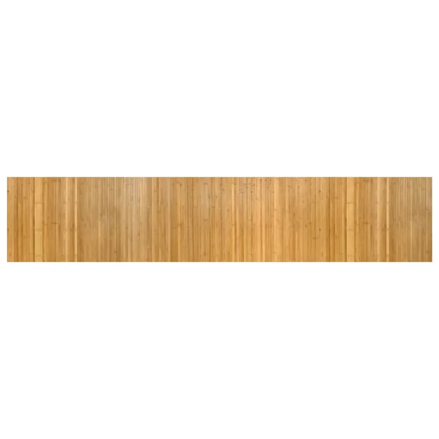 Tapis rectangulaire naturel 60x300 cm bambou - 2