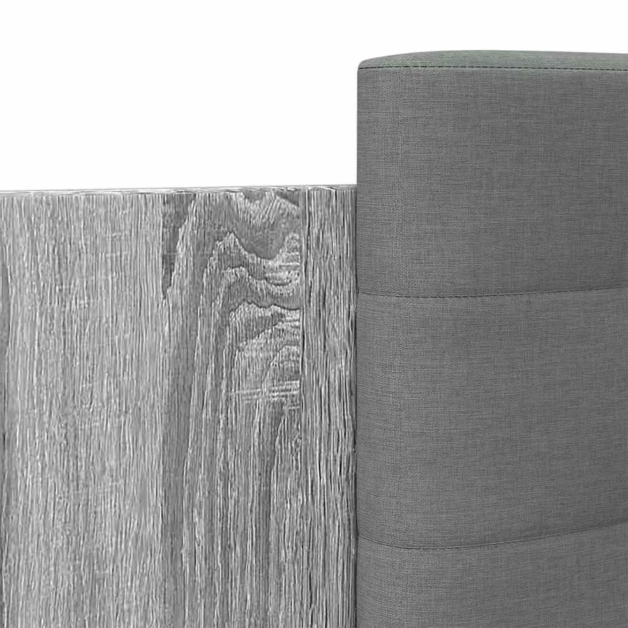Cadre de lit sans matelas sonoma gris 90x200 cm - 7