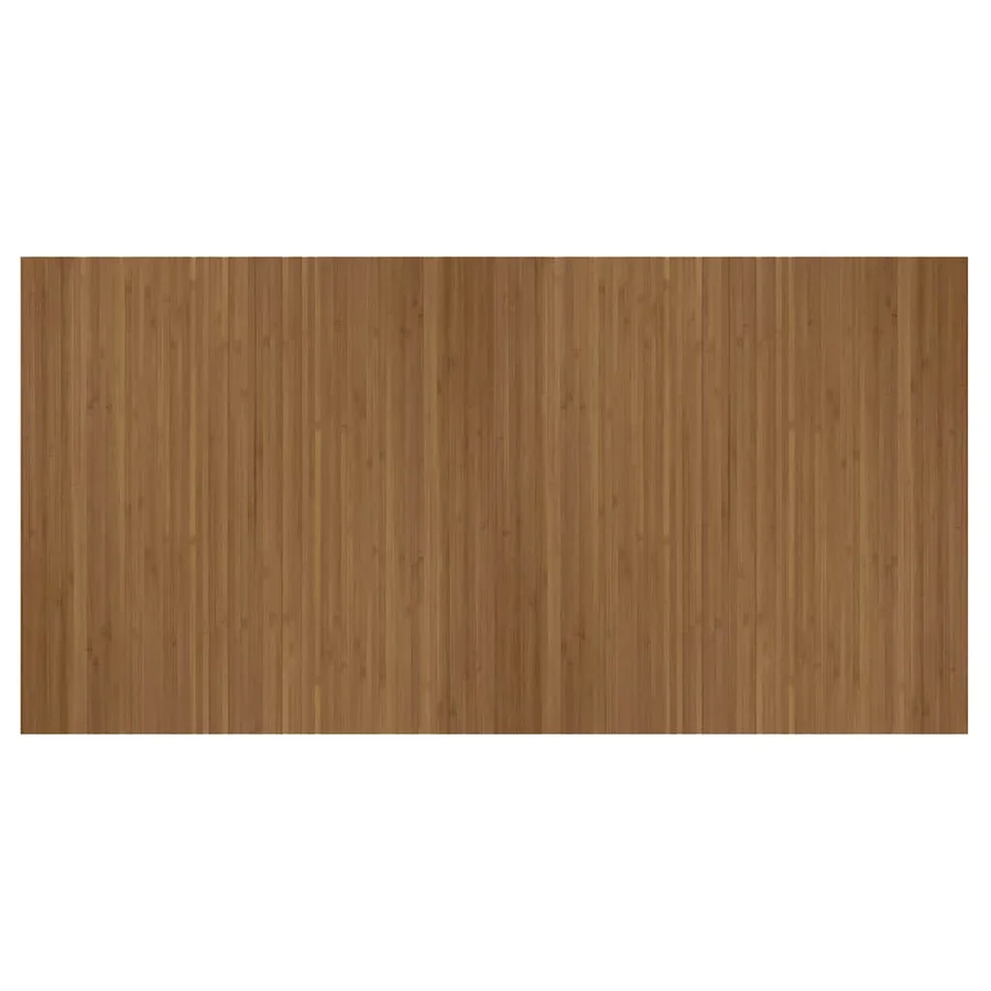 Tapis rectangulaire marron 100x200 cm bambou - 2