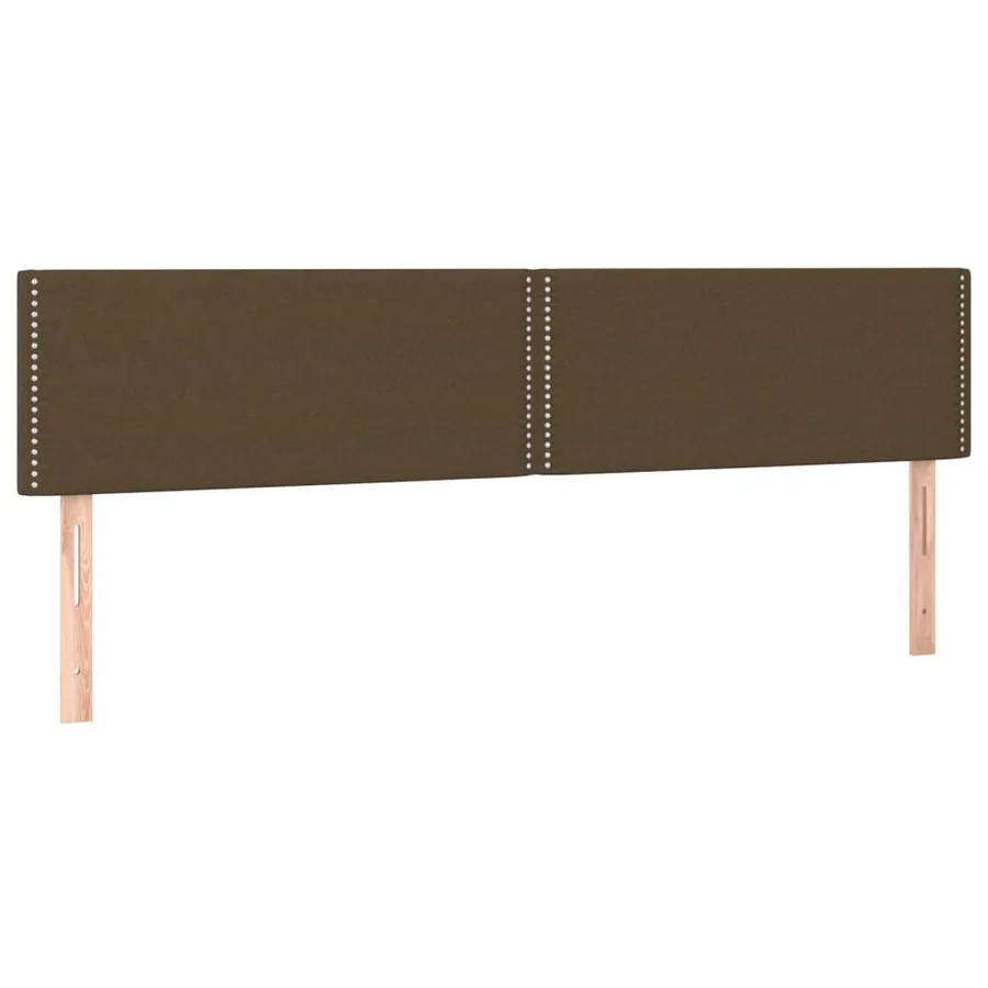 Sommier à lattes de lit et matelas marron foncé 120x190cm tissu - 7
