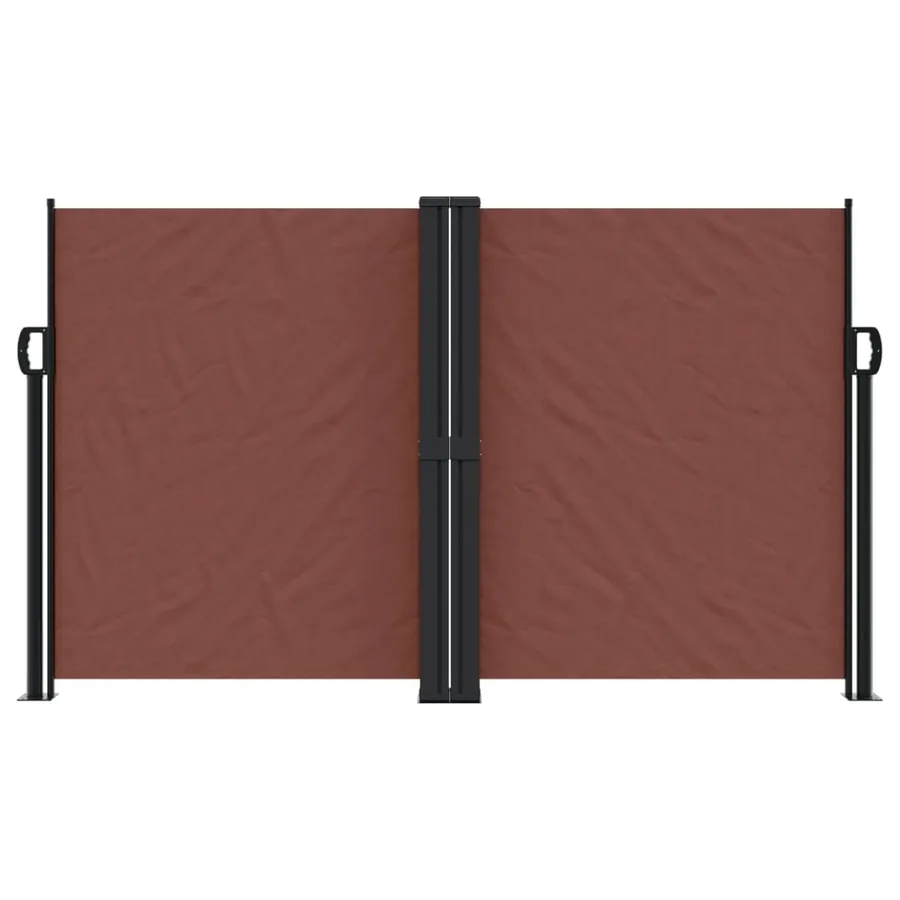 Auvent latéral rétractable marron 140x1200 cm - 3