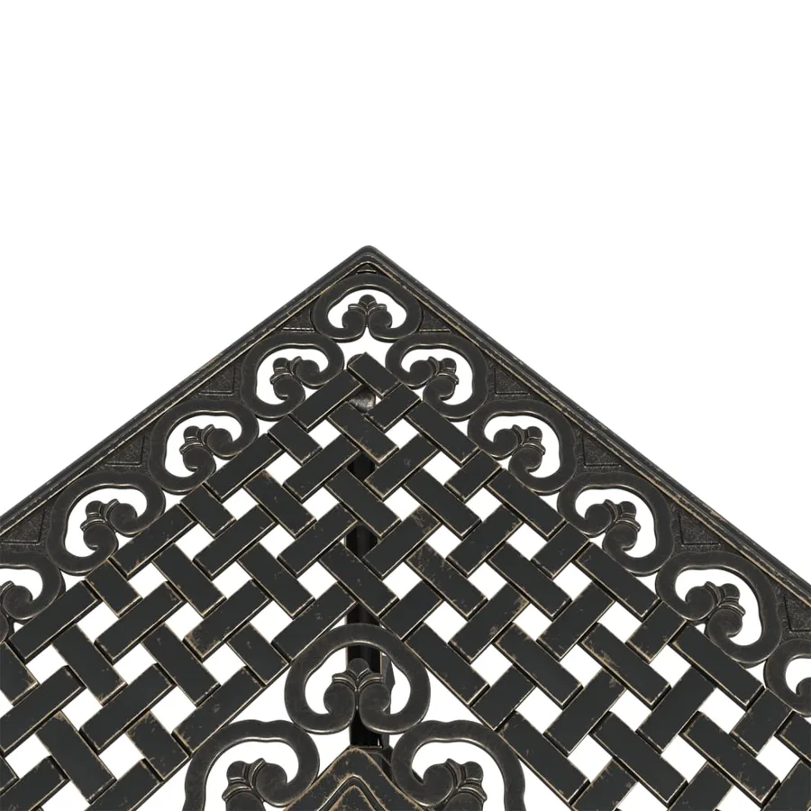 Ensemble de bistrot 3 pcs bronze aluminium coulé - 6